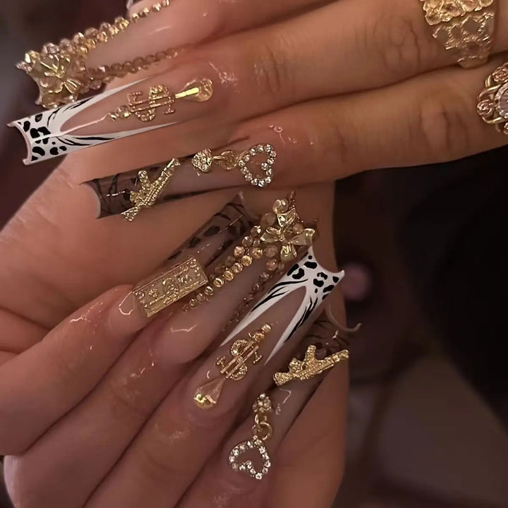 Luxury 3D Art Nail Extensions Kalsten