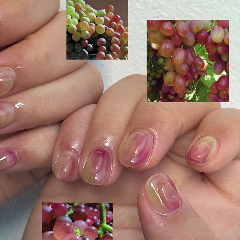 Artificial nail set with elegant ombre design and high-gloss finish Kalsten