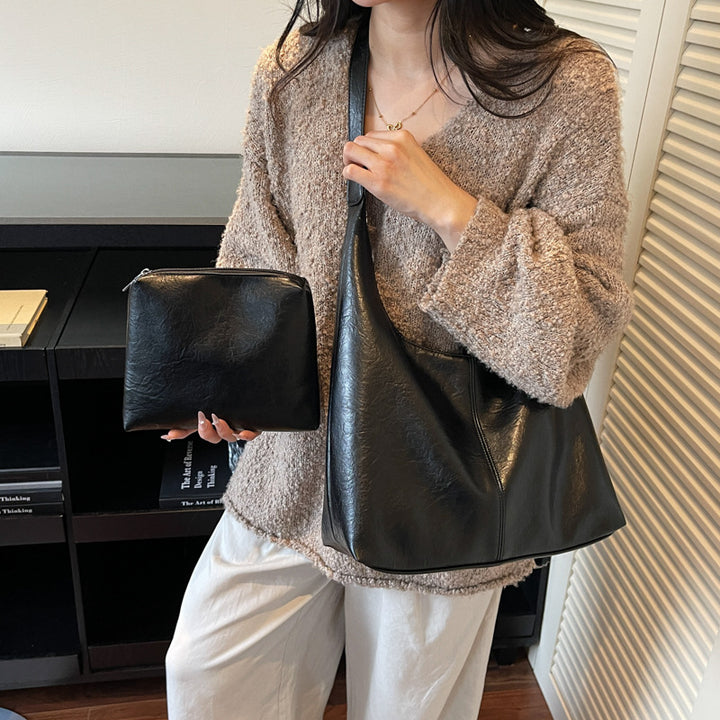 Premium Leather Slouchy Handbag Kalsten