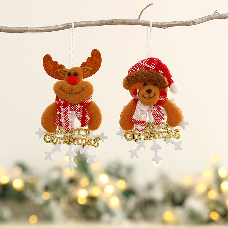 Plush Snowman Holiday Ornament Kalsten