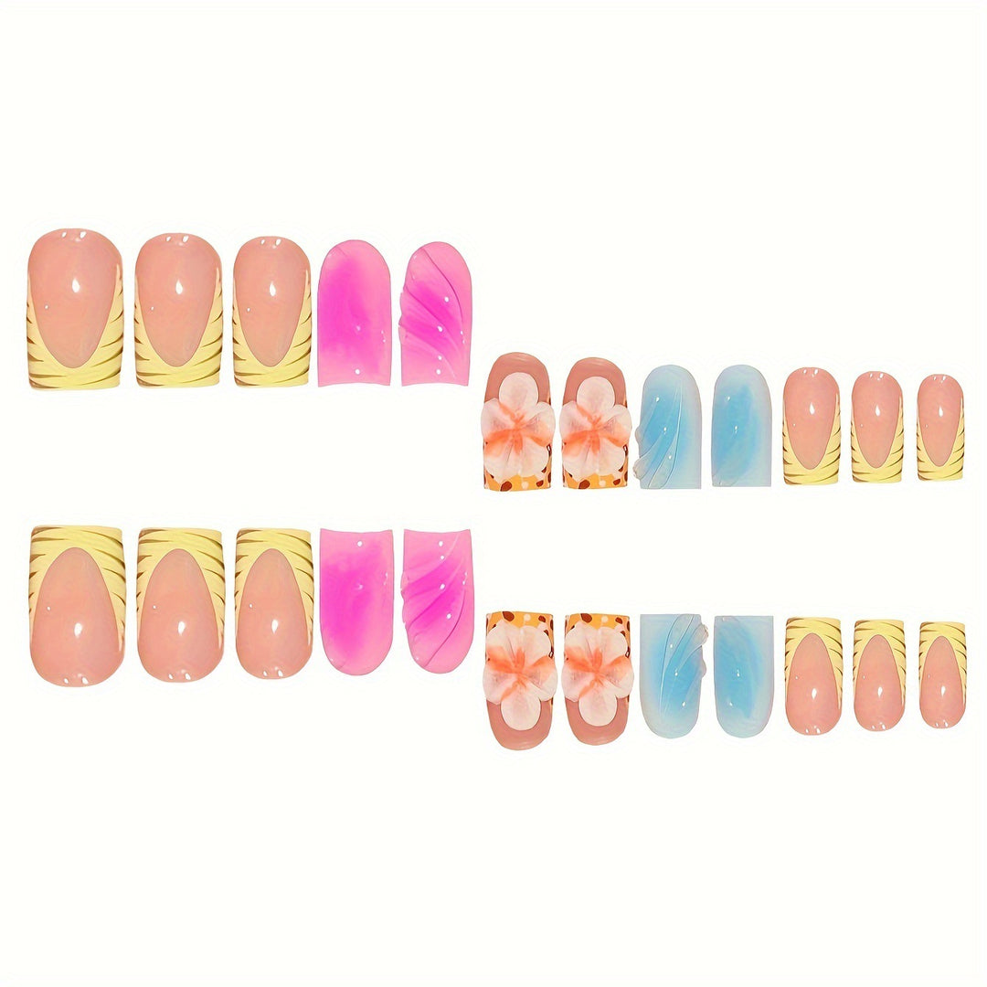 Floral Art Press-On Nails Kalsten