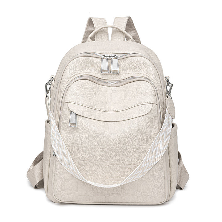 Versatile Textured Backpack with Multiple Compartts Kalsten