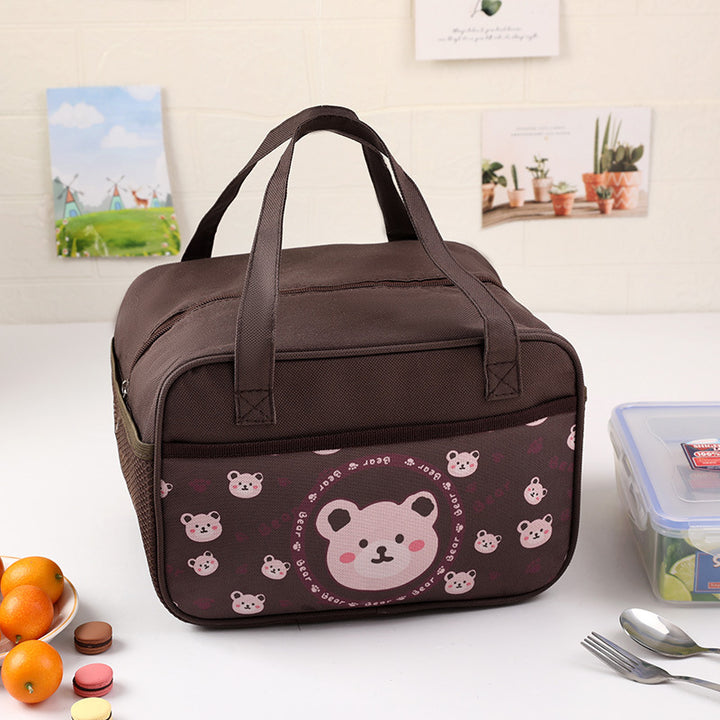 Cute Bear-Themed Insulated Lunch Bag Kalsten