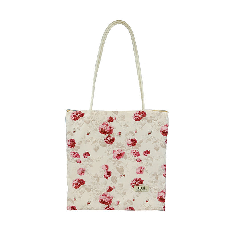 Floral Print Reusable Shopping Tote
