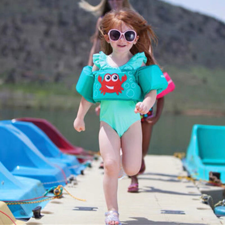 Women's Inflatable Swimming Aid with Colorful Flamingo Design Kalsten