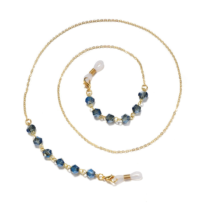 Elegant Crystal-Studded Eyewear Chain Kalsten
