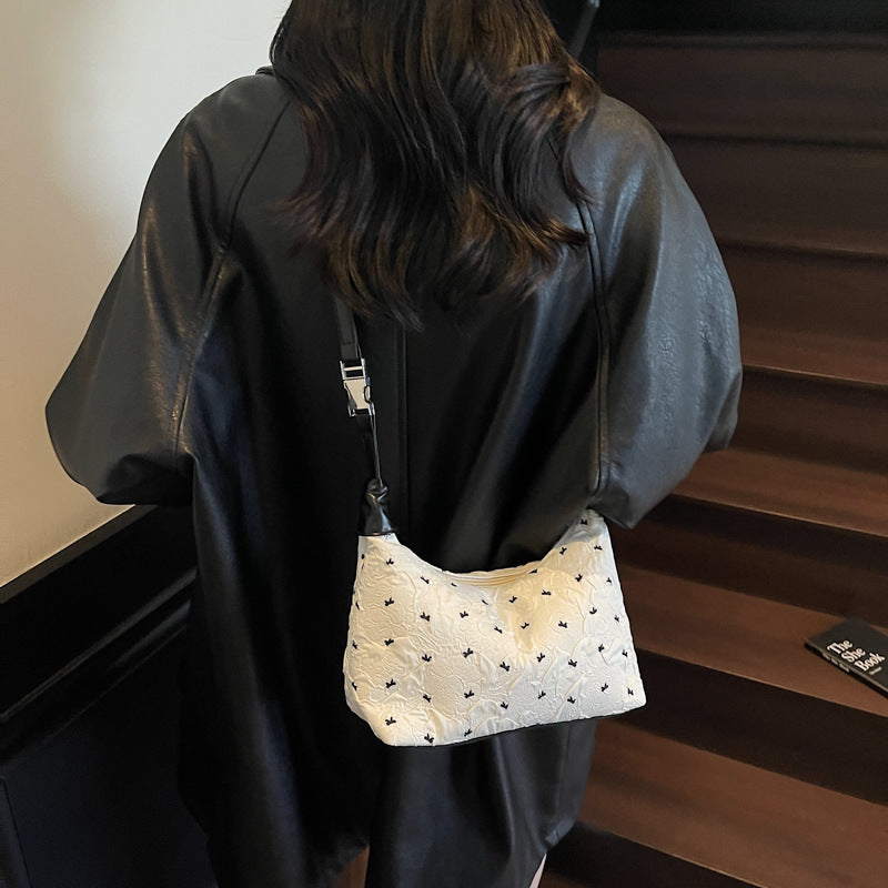 Quilted Floral Shoulder Handbag Kalsten