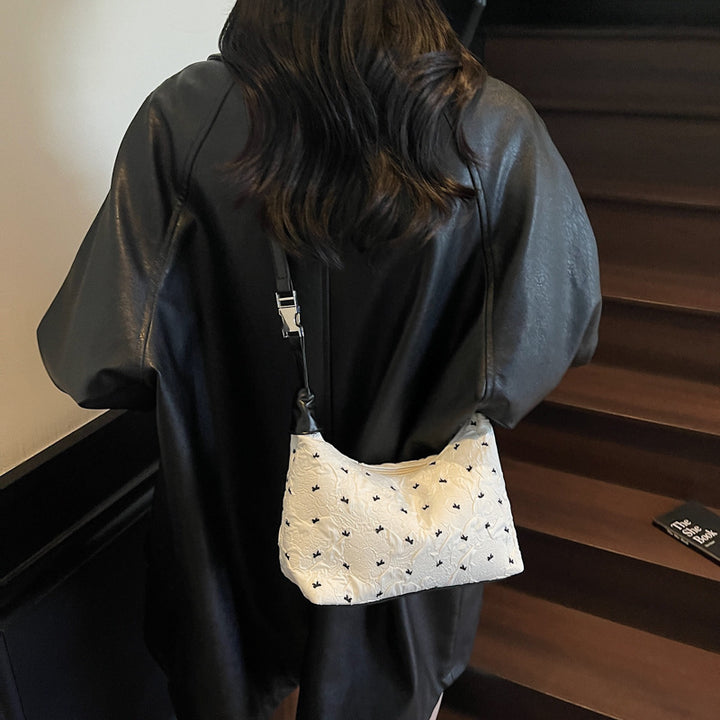 Quilted Floral Shoulder Handbag Kalsten