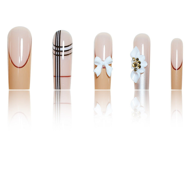 Artistic Designer Long Press-On Nails Kalsten
