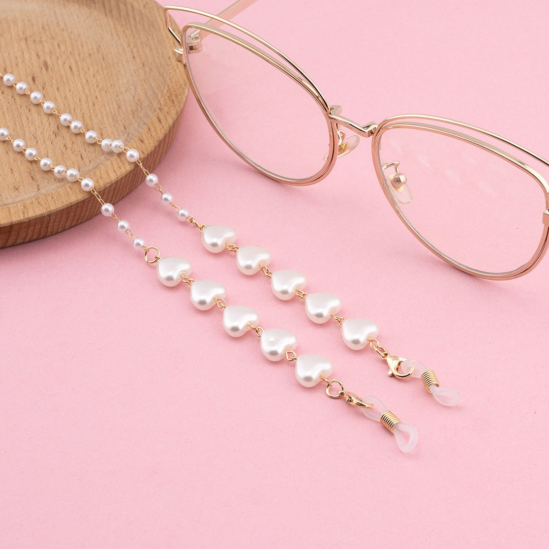 Decorative Heart-Shaped Eyewear Chain Kalsten
