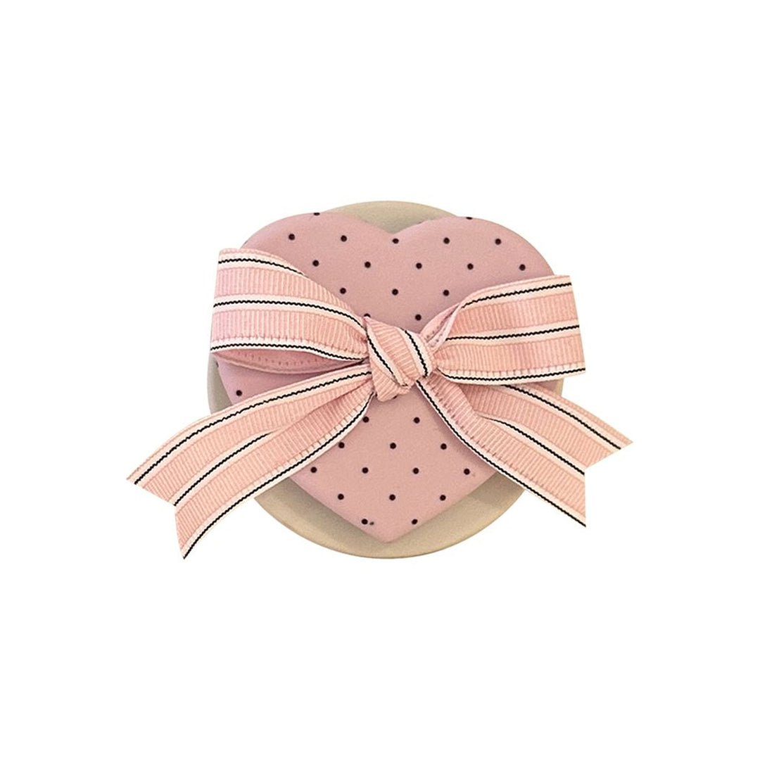 Heart-shaped cosmetic box with bow motif Kalsten