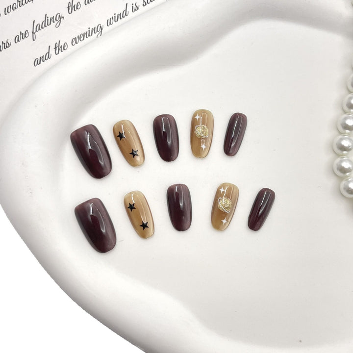 Celestial Themed Press-On Nail Set