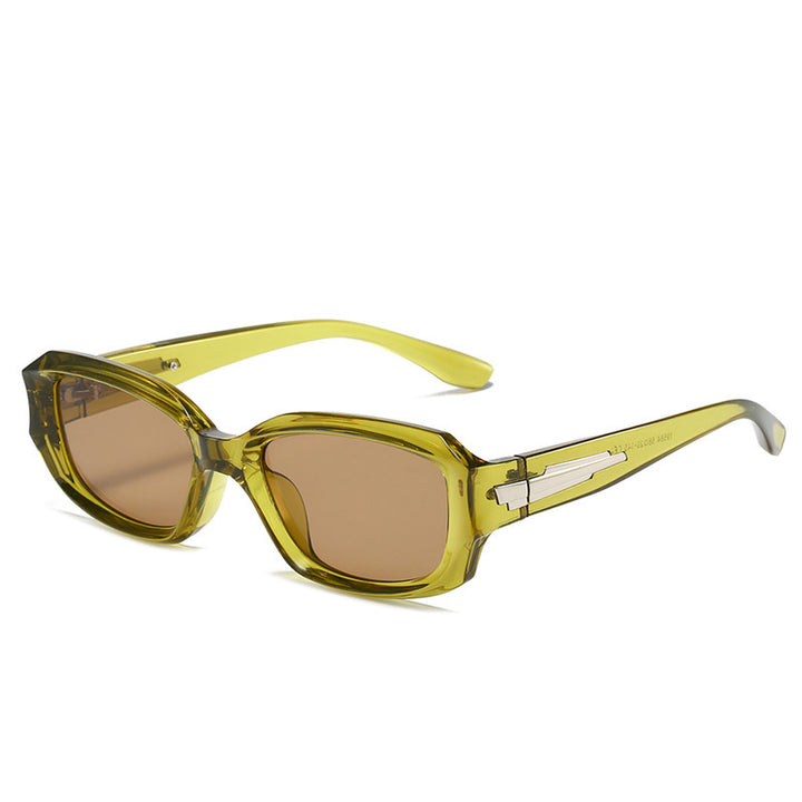 Retro-Inspired Angular Sunglasses with Unique Decorative Details Kalsten