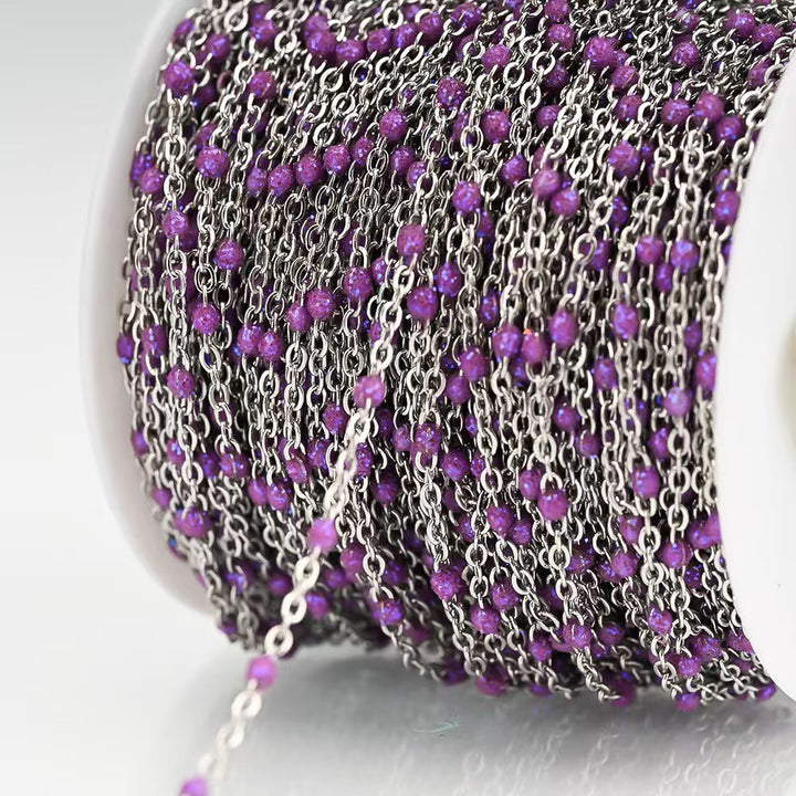 Delicate Beaded Chain Necklace Kalsten