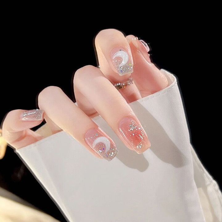 Glamorous Art Fingernails with Embellished Accents Kalsten