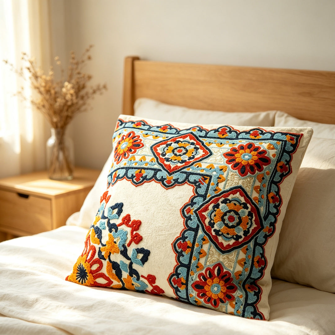 Decorative Embroidered Pillow