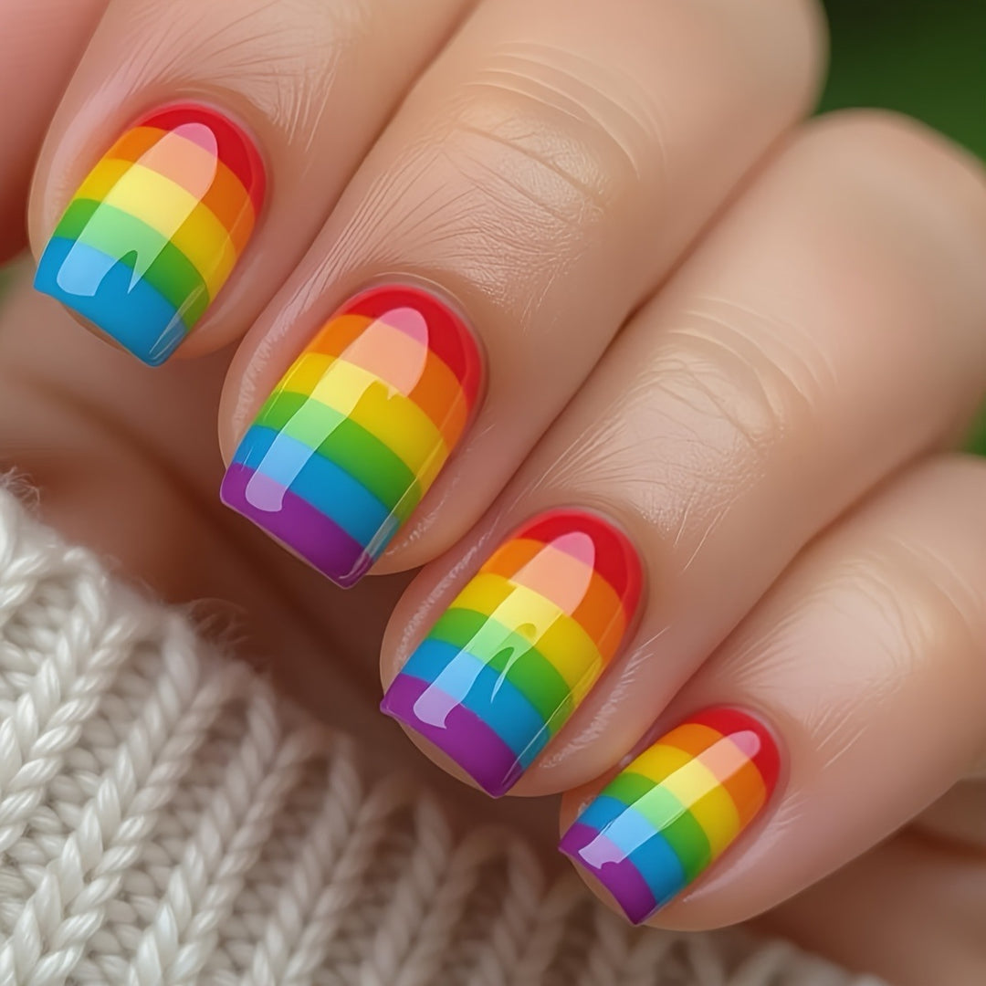Striped Gradient Nail Art Set Kalsten