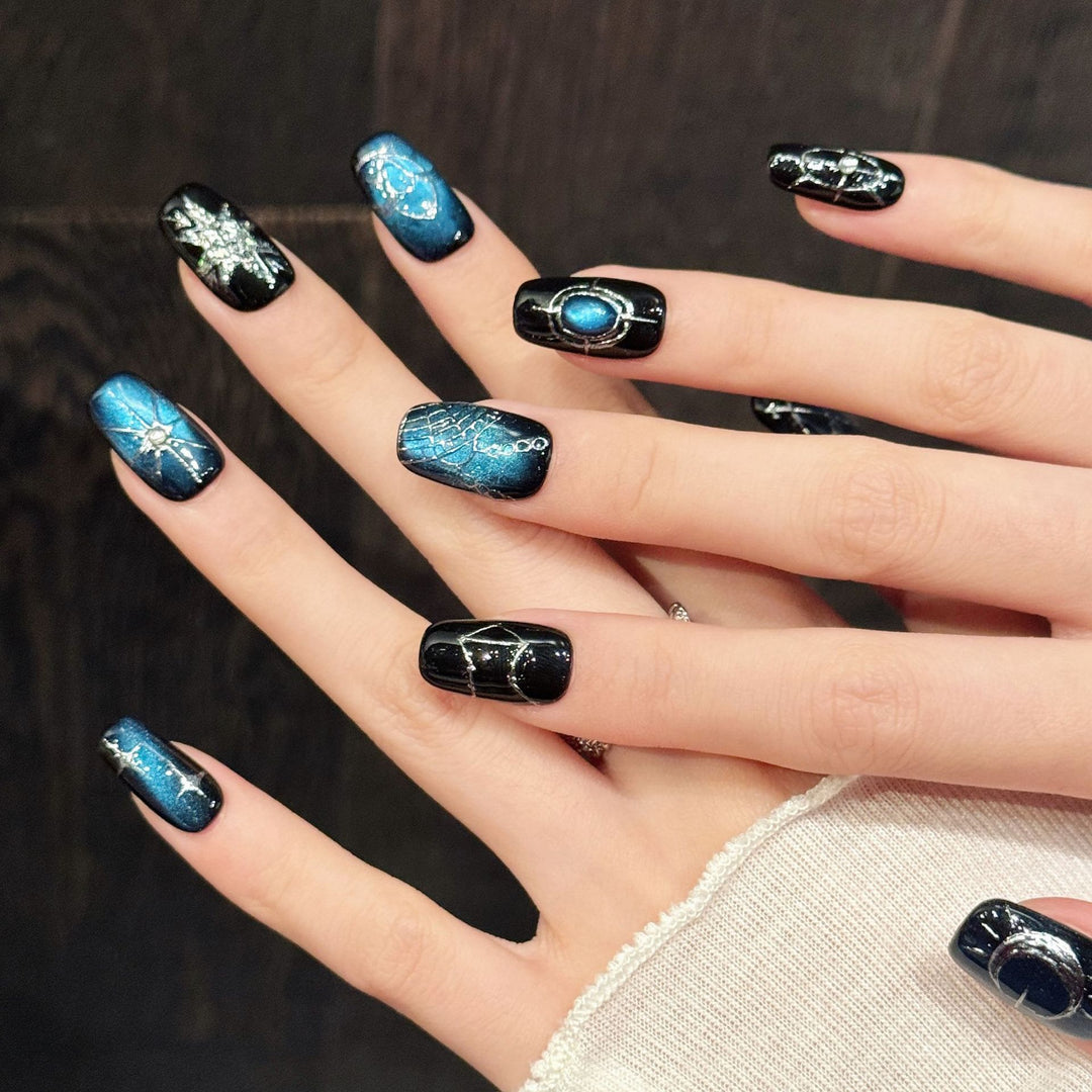 Celestial Themed Press-On Nails
