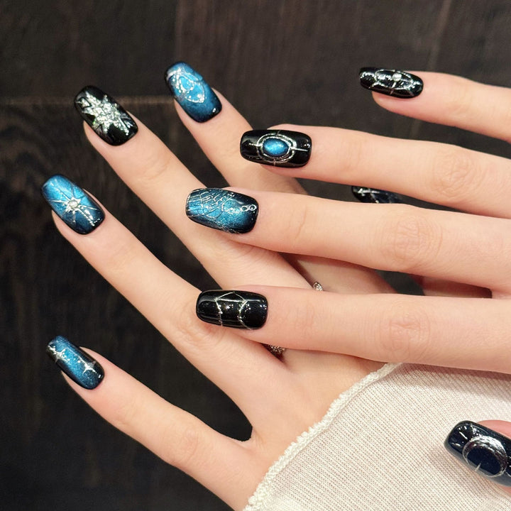 Celestial Themed Press-On Nails