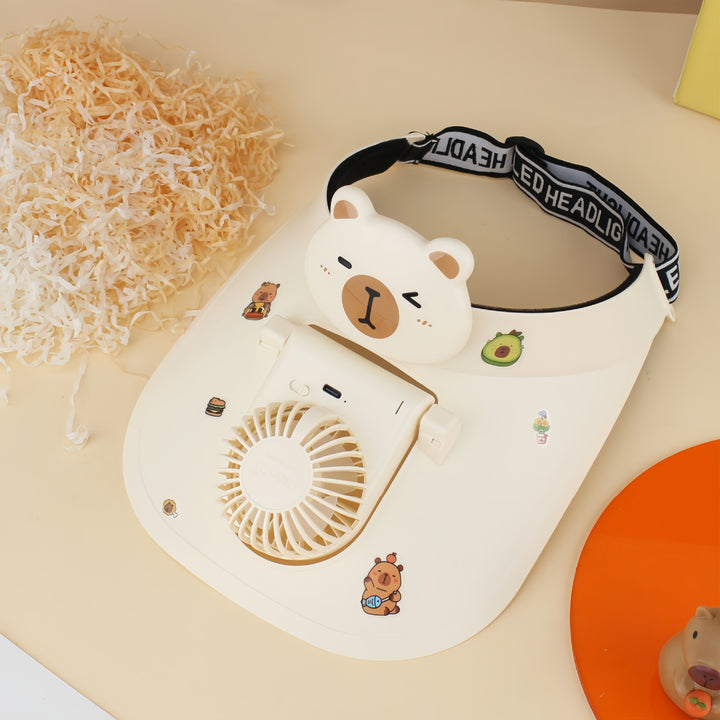 Women's Portable Neck Fan with Cute Bear Design Kalsten
