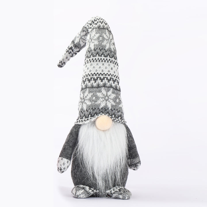 Decorative Christmas gnome with knitted hat Kalsten