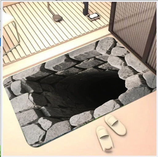 Artistic 3D Cave Scene Area Mat Kalsten