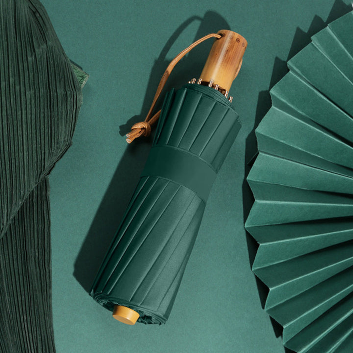 Women's Automatic Folding Umbrella with Ergonomic Handle and Wind-Resistant Technology Kalsten