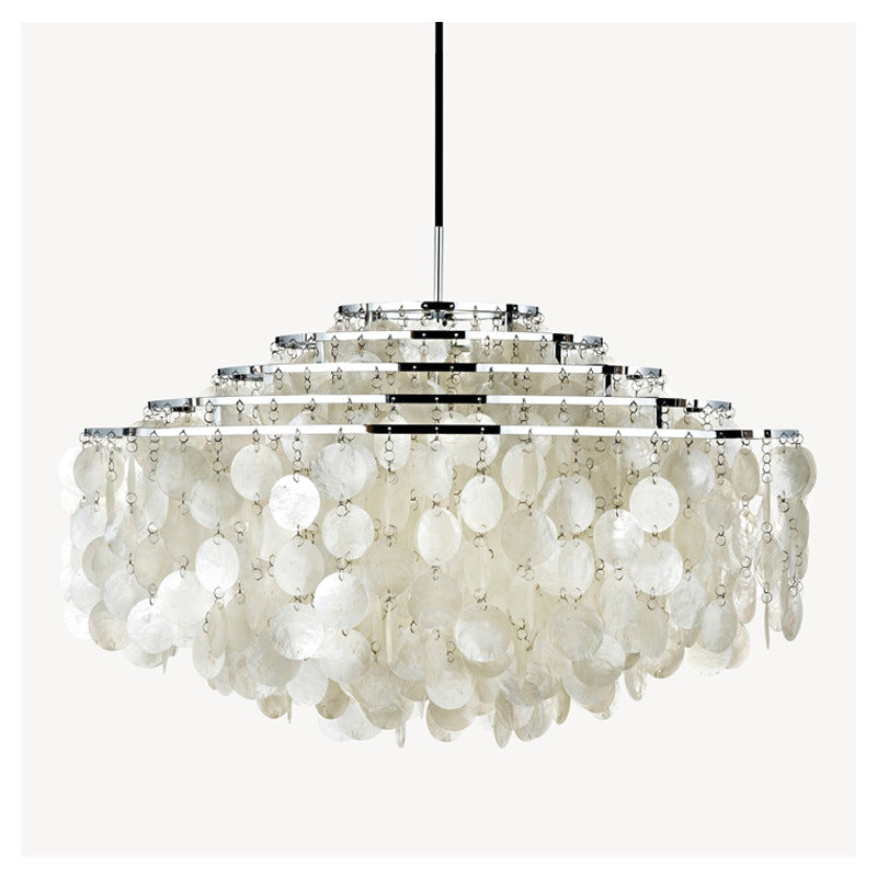 Shell-Inspired Pendant Chandelier