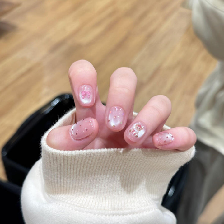 Artificial Nail Art Tips with Romantic Designs Kalsten