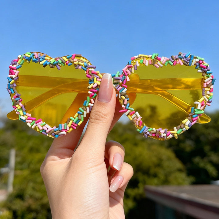 Fun and Colorful Heart-Shaped Sunglasses Kalsten