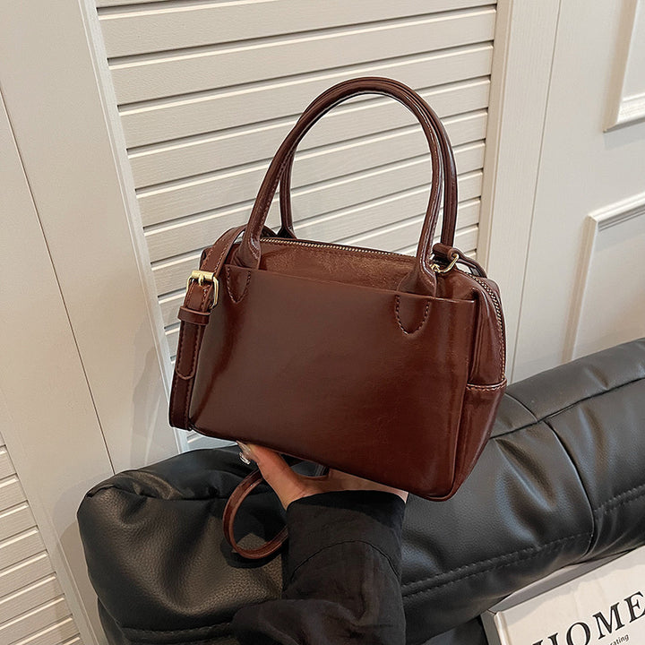 Luxurious Structured Leather Handbag Kalsten