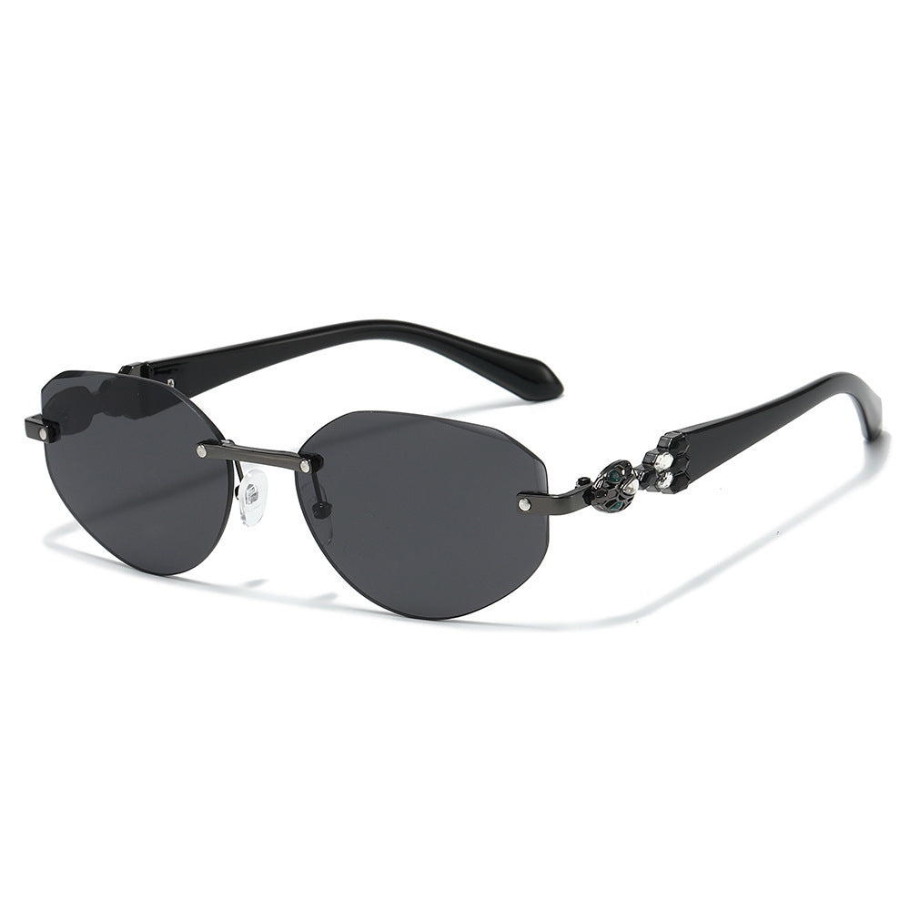 Decorative Oversized Shield Sunglasses Kalsten