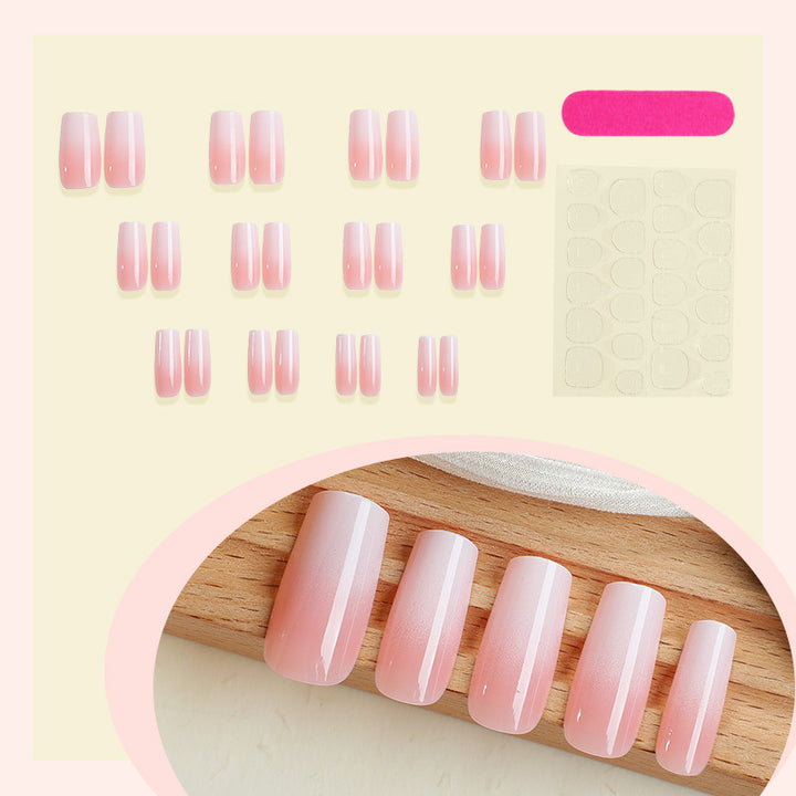 Nail set with elegant ombre design and high-quality adhesive foils Kalsten