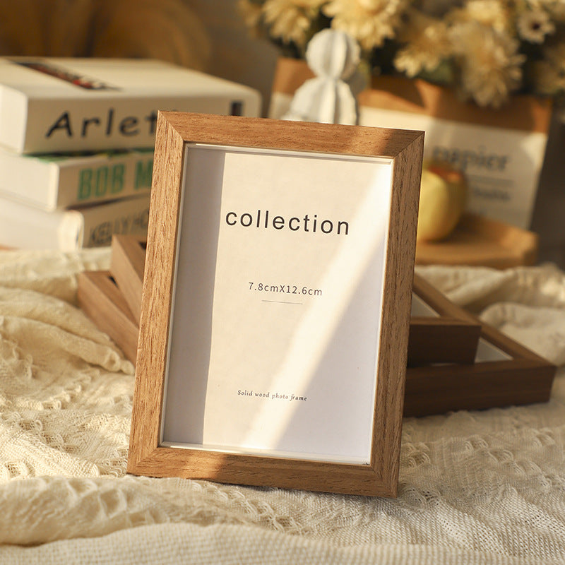 Elegant Wooden Photo Frame for Tabletop Display