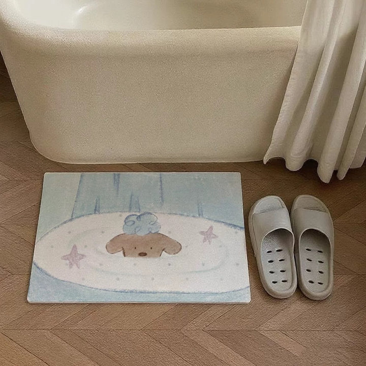 Cartoon-Themed Bath Mat Kalsten