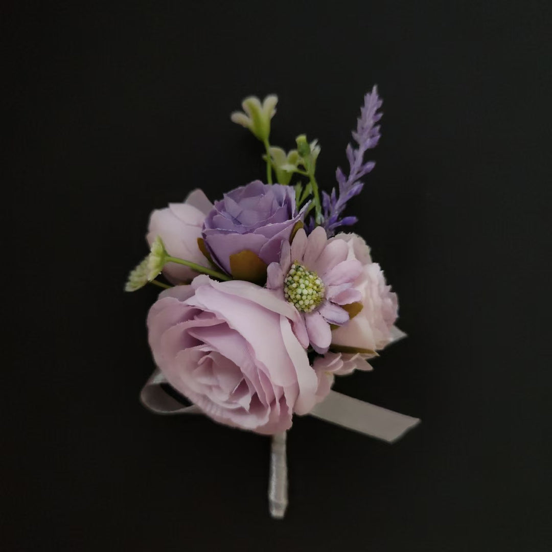 Elegant Floral Lapel Corsage
