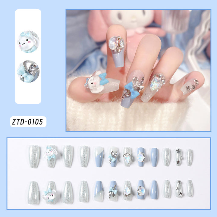 Decorative Cartoon-Themed Press-On Nail Set Kalsten