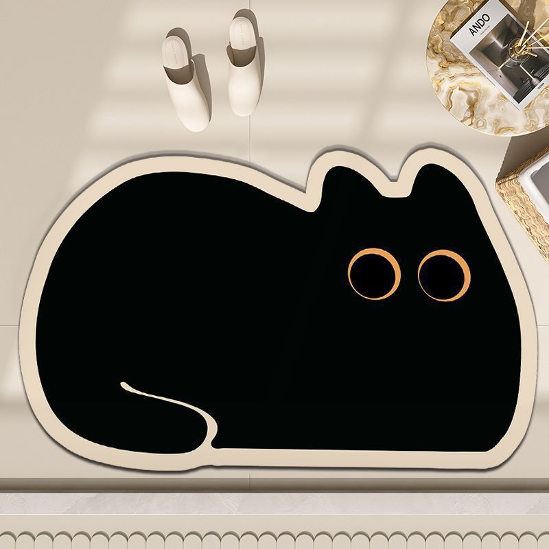 Cartoon Cat-Shaped Floor Mat