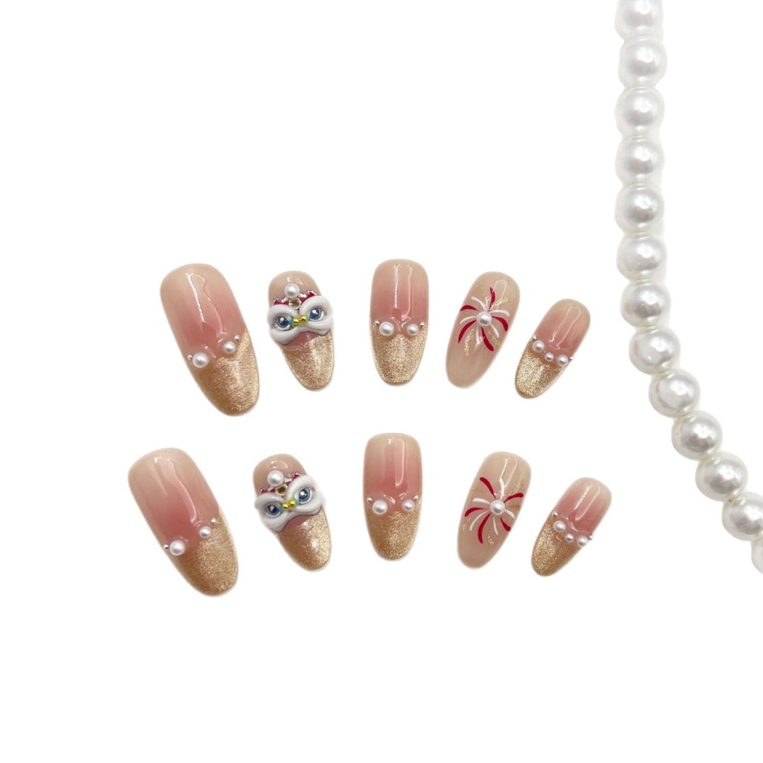 Artistic Glamourous Press-On Nail Set