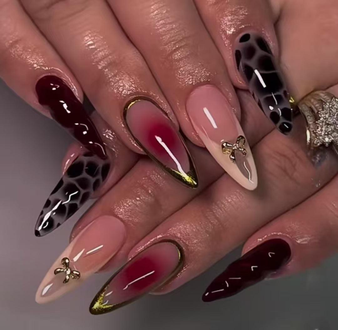 Elegant Artistic Acrylic Nail Design Set
