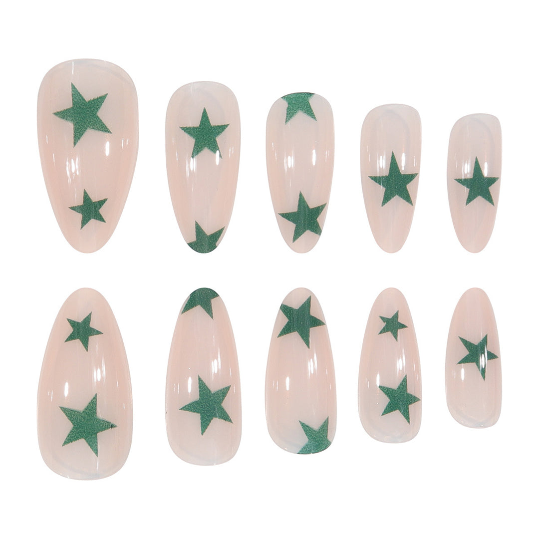 Star-Designed Stiletto Press-On Nails Kalsten