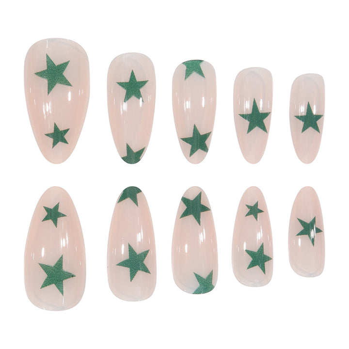Star-Designed Stiletto Press-On Nails Kalsten
