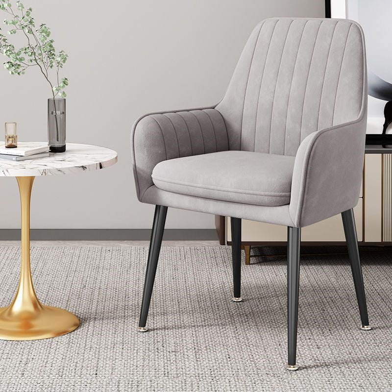 Modern Accent Chair with Gold Legs Kalsten