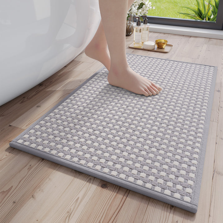 Woven Textured Bath Mat