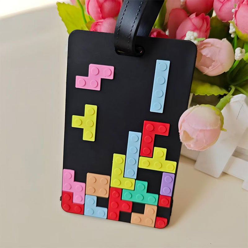 Unisex Retro Puzzle-Themed Luggage Tag Kalsten