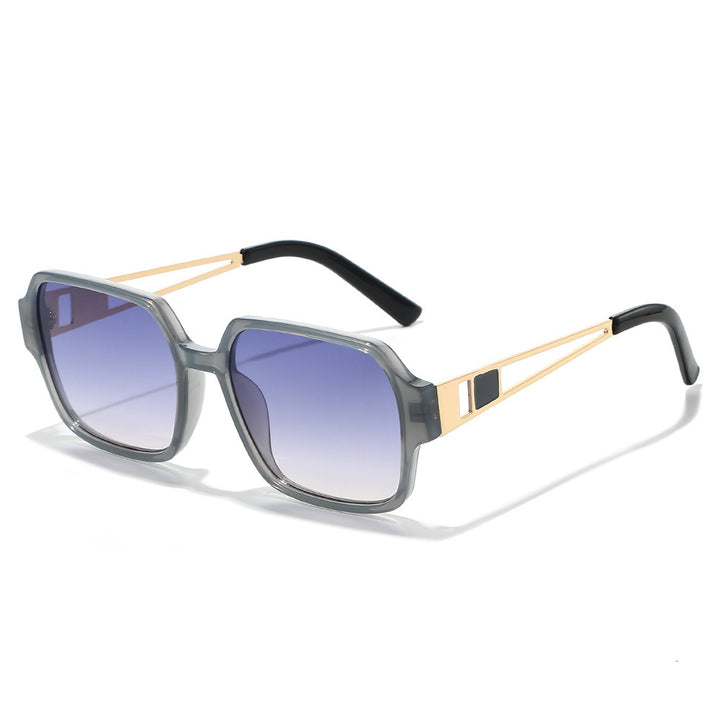 Chic Oversized Square Sunglasses with Decorative Accents Kalsten