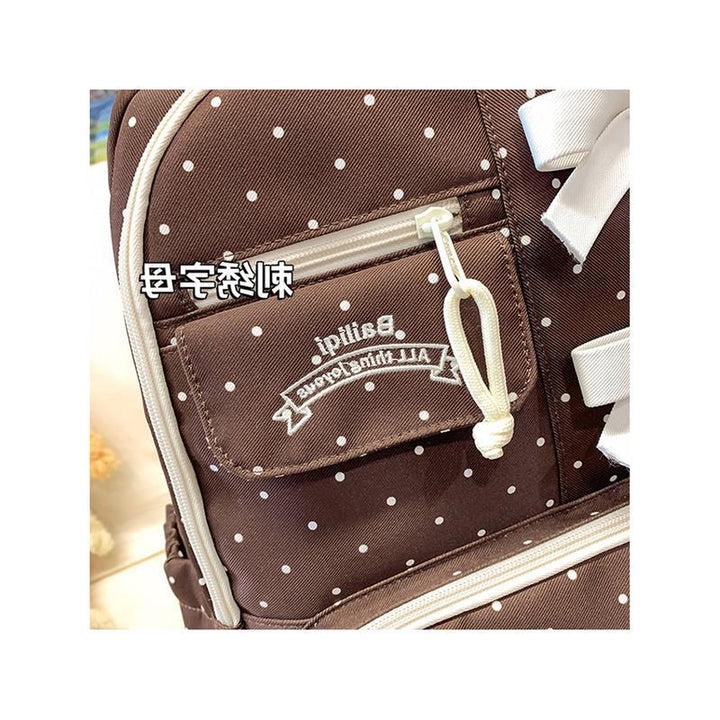 Stylish Polka Dot Backpack