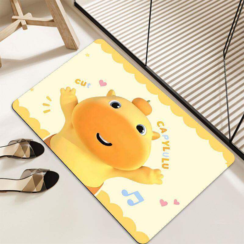Playful Cartoon-Themed Bath Mat