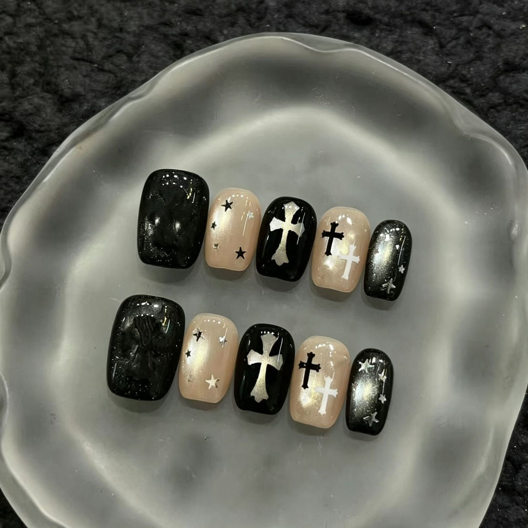 Elegant French Tip Press-On Nail Set Kalsten