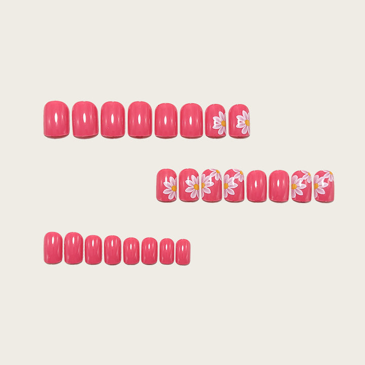 Fake nails with floral design and high-gloss finish Kalsten